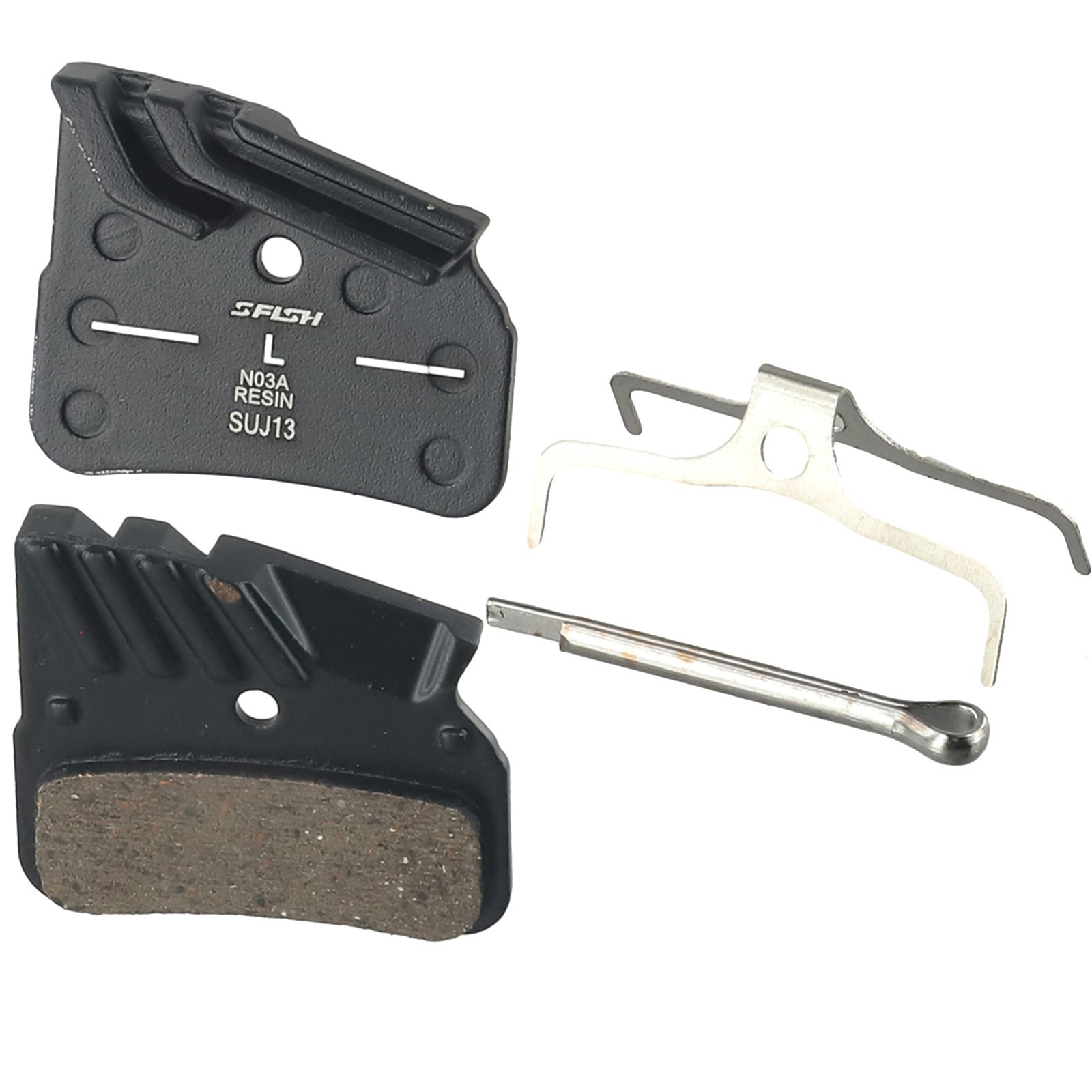 Disc Brake Pad Bike Accessories 1 Pair 4-piston Friction Aluminum Resin Silent