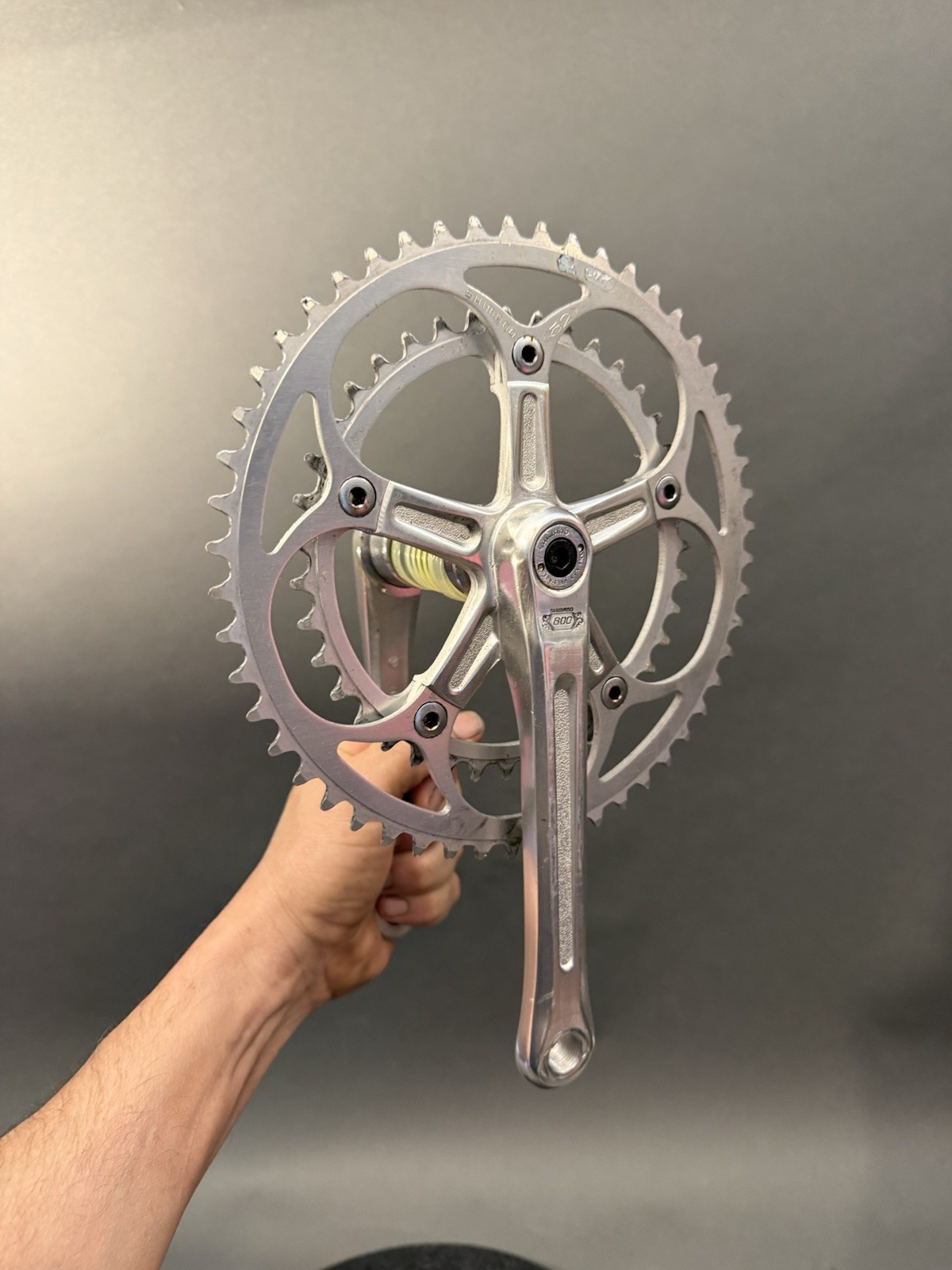 Shimano 600 Arabesque Crankset 170 Vintage Old School Square Taper Cranks 39/52