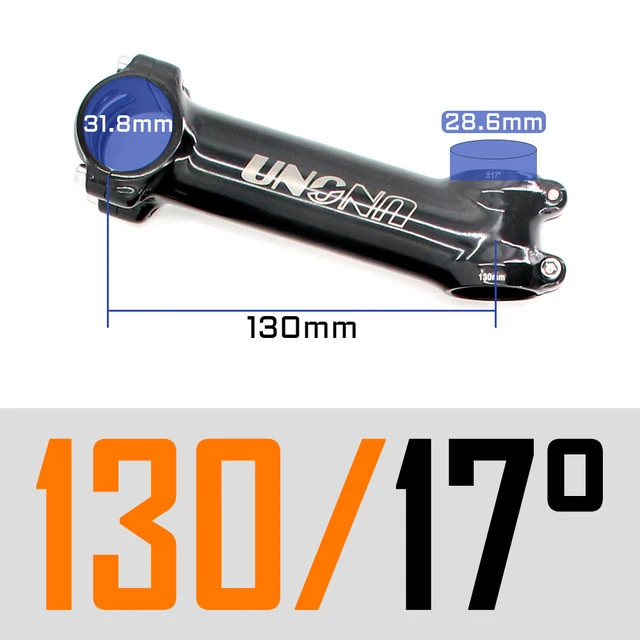 Road Bicycle Stem Ultralight 7 17 35 Degree MTB Stem Fork 28.6 31.8mm 60-130mm