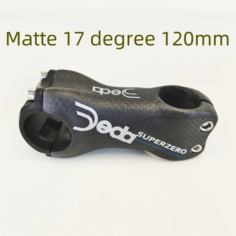 Full Carbon Fiber Mountain Road Bike Stem 31.8*60-120mm 6/17 Degrees Bike Parts