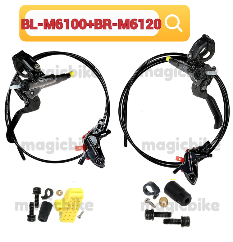 Shimano Deore (BL-M6100 Lever+ BR-M6120) Caliper Disc Brake set J-Kit NEW