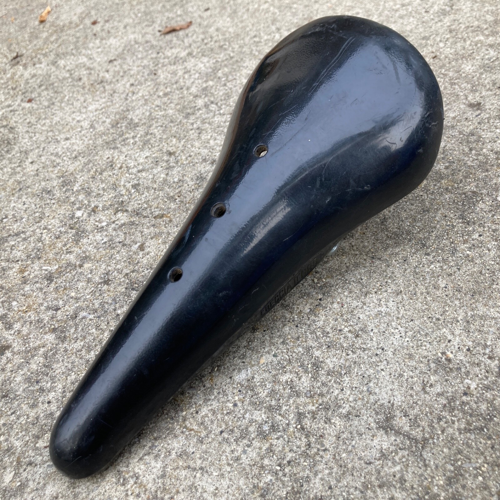 Freccia D’oro Black Road Eroica Plastic Racing Saddle Vintage 70’s Steel