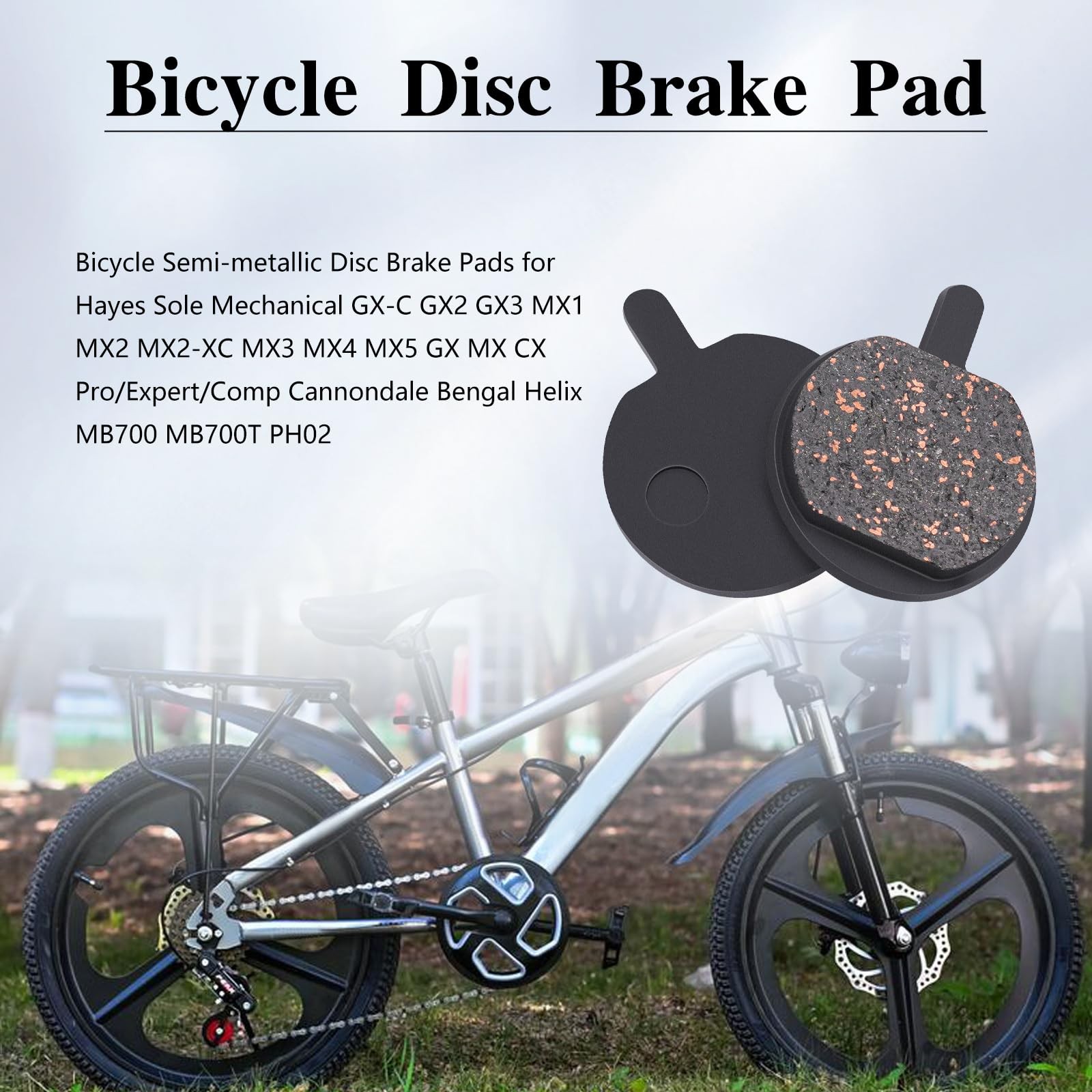 Bicycle Disc Brake Pad for Zoom DB280 DB350 DB450 DB550 Alongha SNG Mechanica…