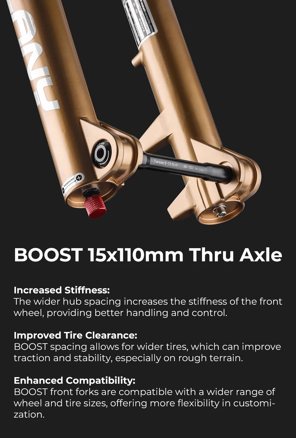 MTB Boost Air Suspension Fork 27.5/29Inch 160mm Travel Damping Adjustable Fork