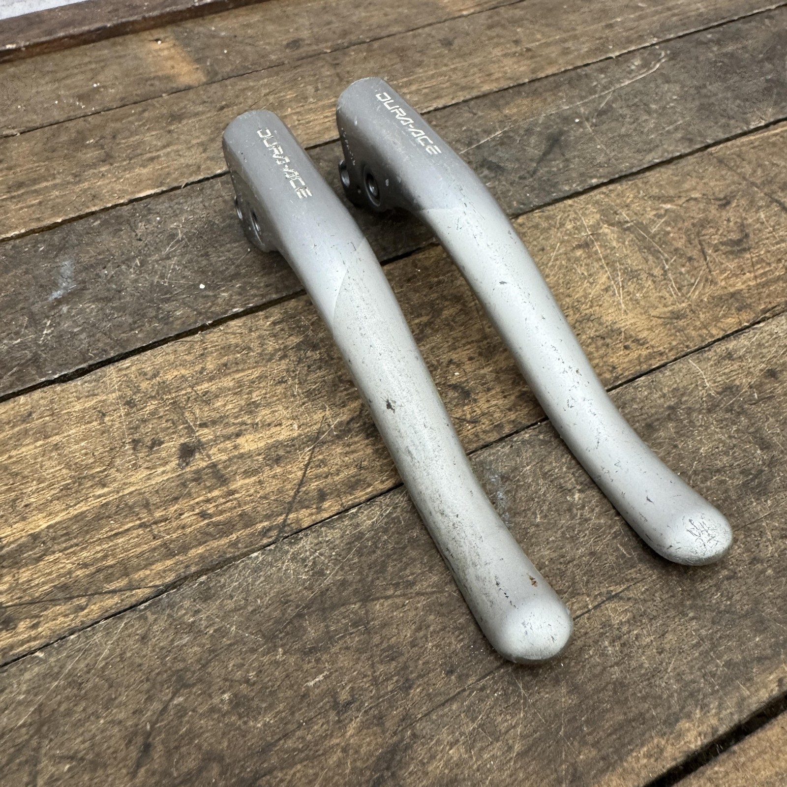 Vintage Shimano Dura-Ace BL-7401 Brake Lever Blades Pair Silver Parts Only