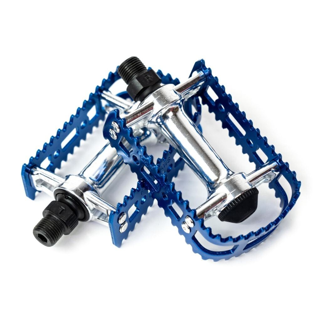 MKS Bicycle Pedals FOOT JAWS bm-10 Blue cage 3.9″ × 2.4″ Pair of Pedals JAPAN