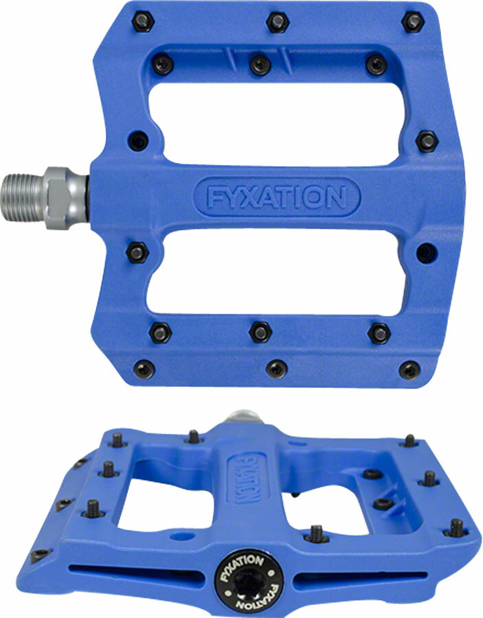 Fyxation Mesa MP Pedals – Platform, Composite/Plastic, 9/16″, Blue