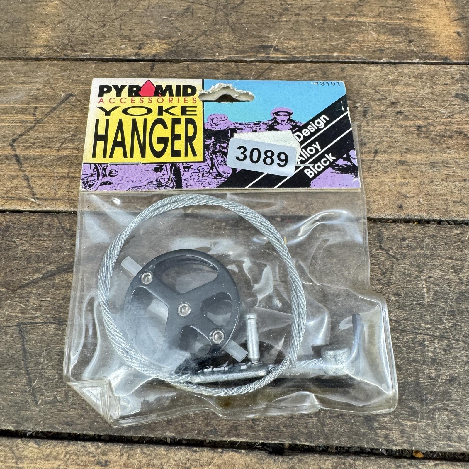 Vintage Brake Cable Hanger Peace Sign Alloy Black Mojo Straddle BMX 90s MTB