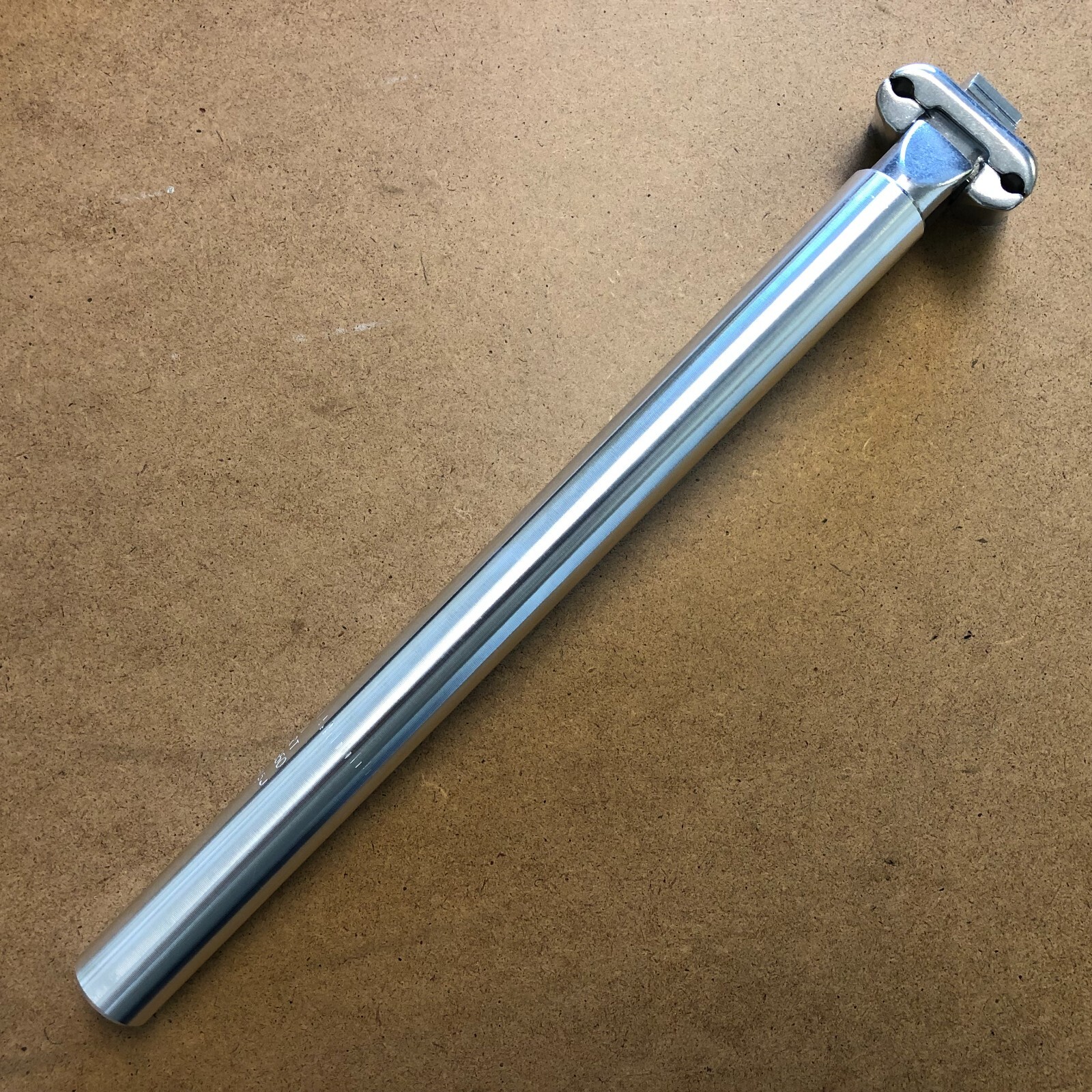 New Kalloy Bicycle Seat Post Micro Adjustable 25.0-28.6mm Length 400mm Silver