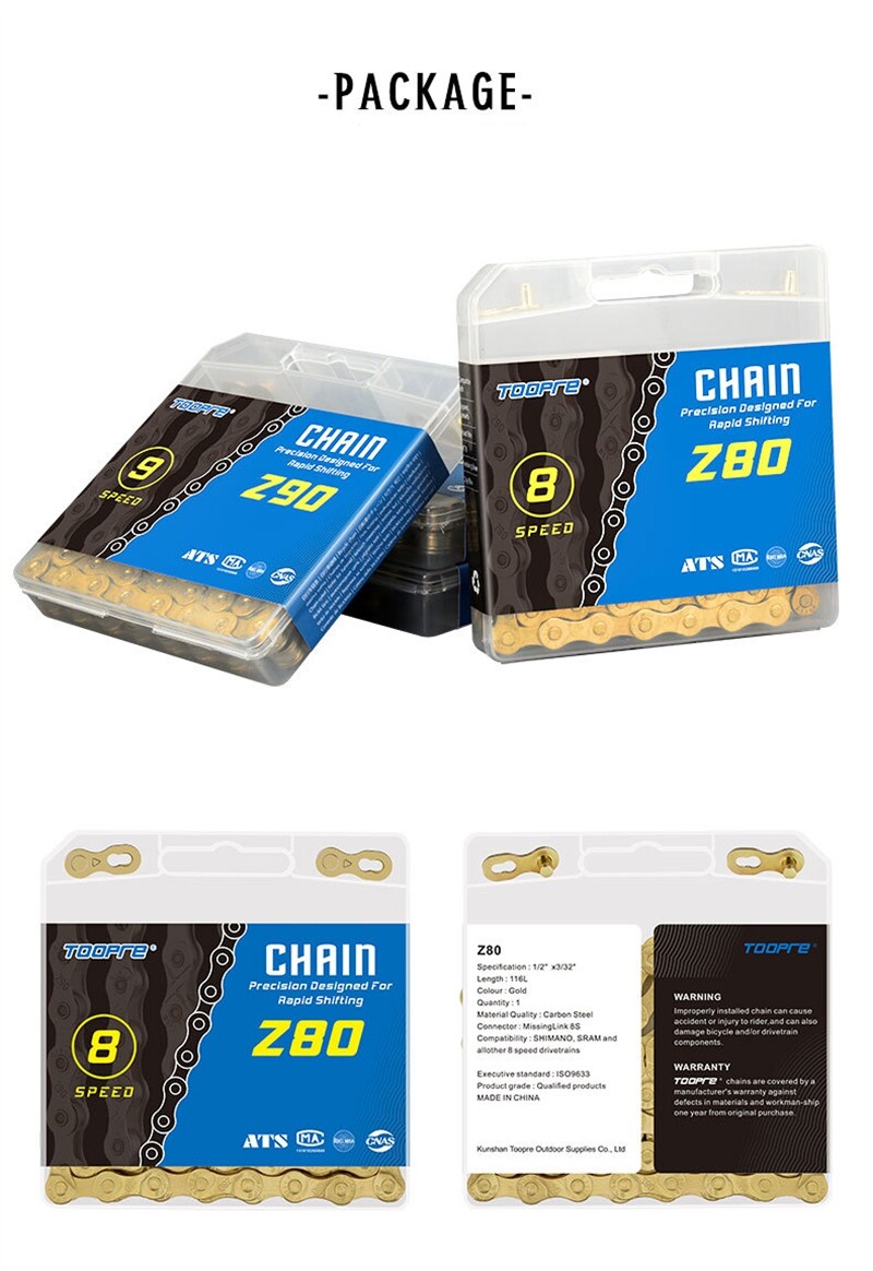 Bike Chain 8/9/10/11/12S Speed MTB Road Bicycle Chains 116Links for Shimano SRAM