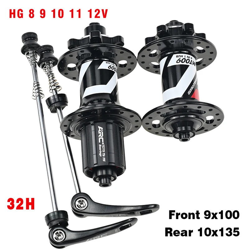 ARC MTB Hub 28H/32H/36H 6 Pawls 114 Clicks Disc Brake HG/MS/XD 12 Speed