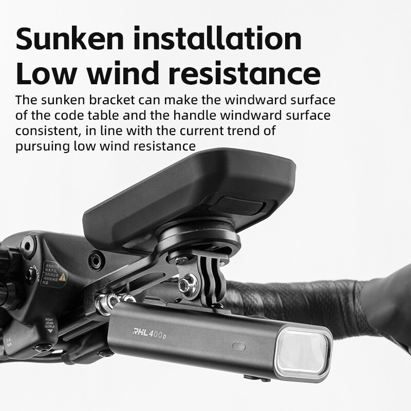 ROCKBROS Bike Computer Mount Aluminium Alloy Out Front Bike Handlebar Extension