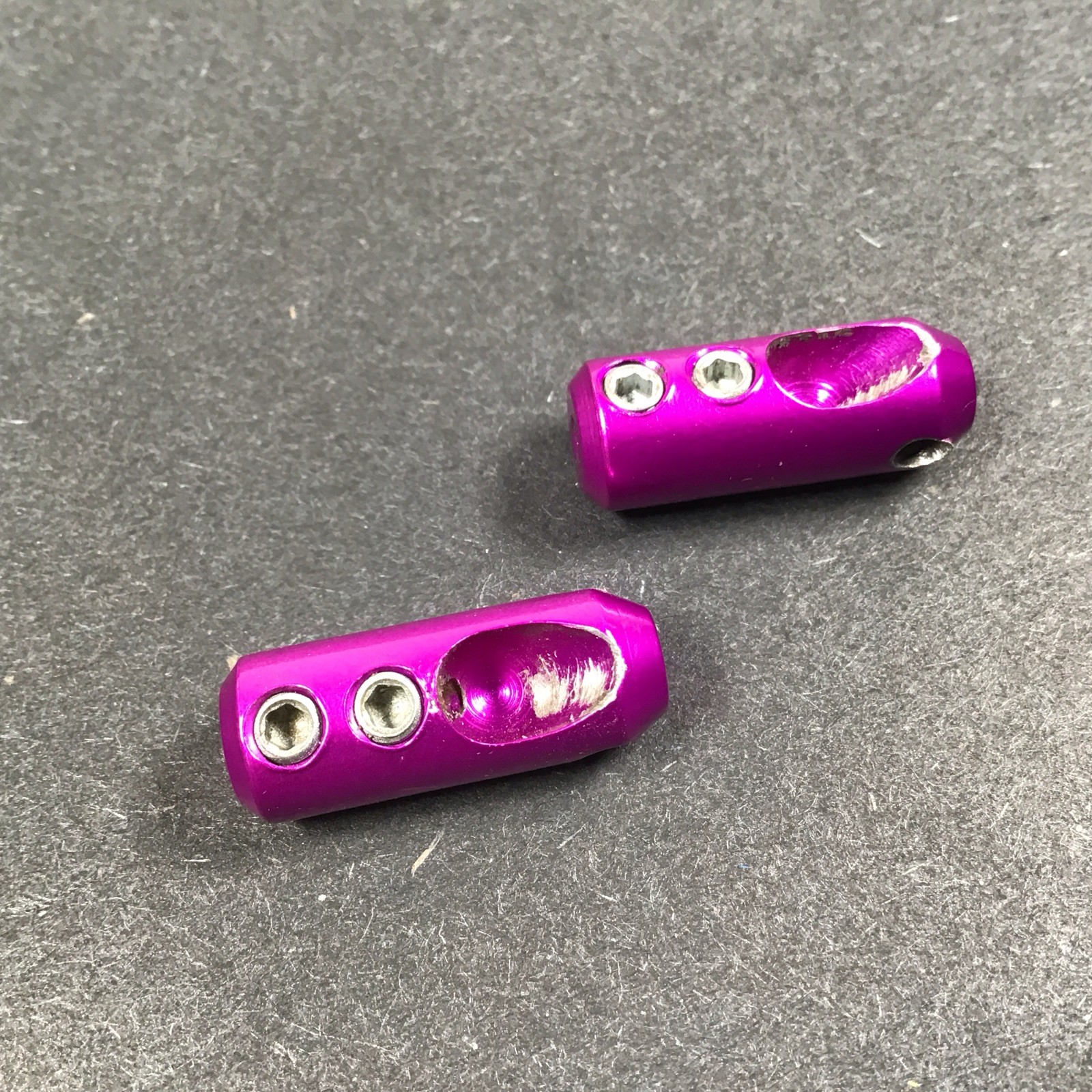 Joe’s Cantilever Brake Cable Hanger Set 3DV Purple Vintage MTB Yeti Grafton Rare