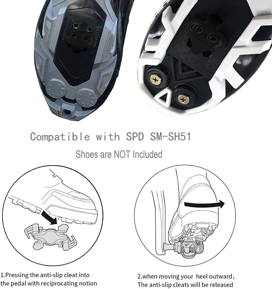 Shimano SPD SM-SH51 Single-Directional Release Cleats w/o Cleat Plate Nuts