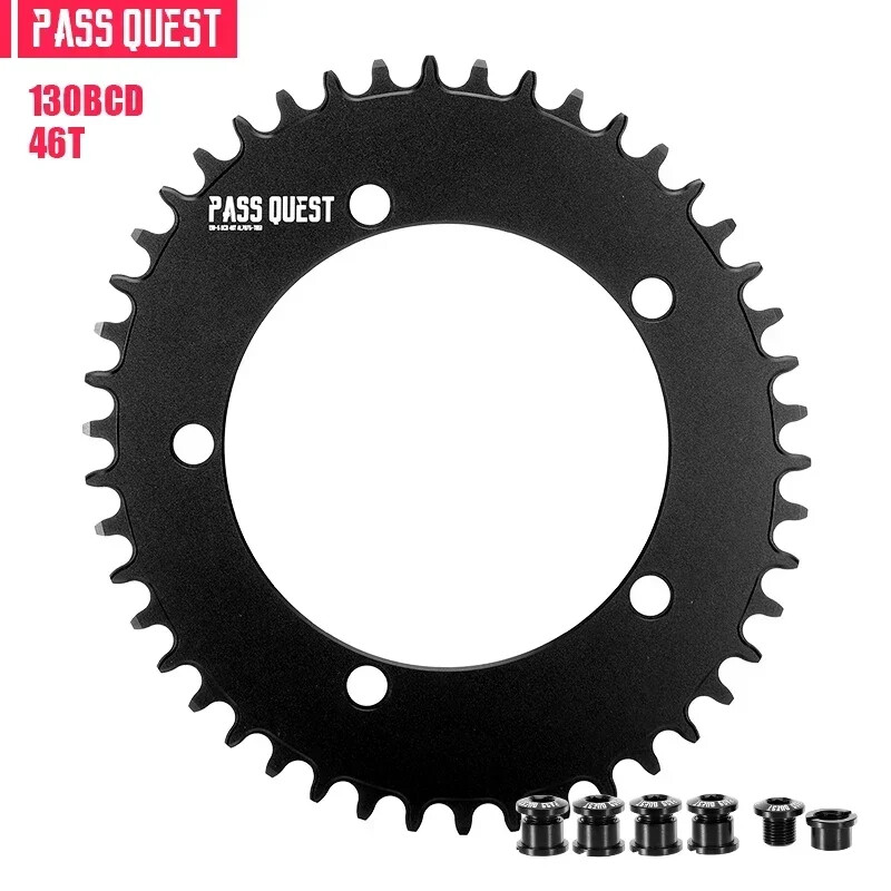 130 Bcd Round/Oval Chainring 42-60T 5 Arms Chain Ring for Bicycle Crankset