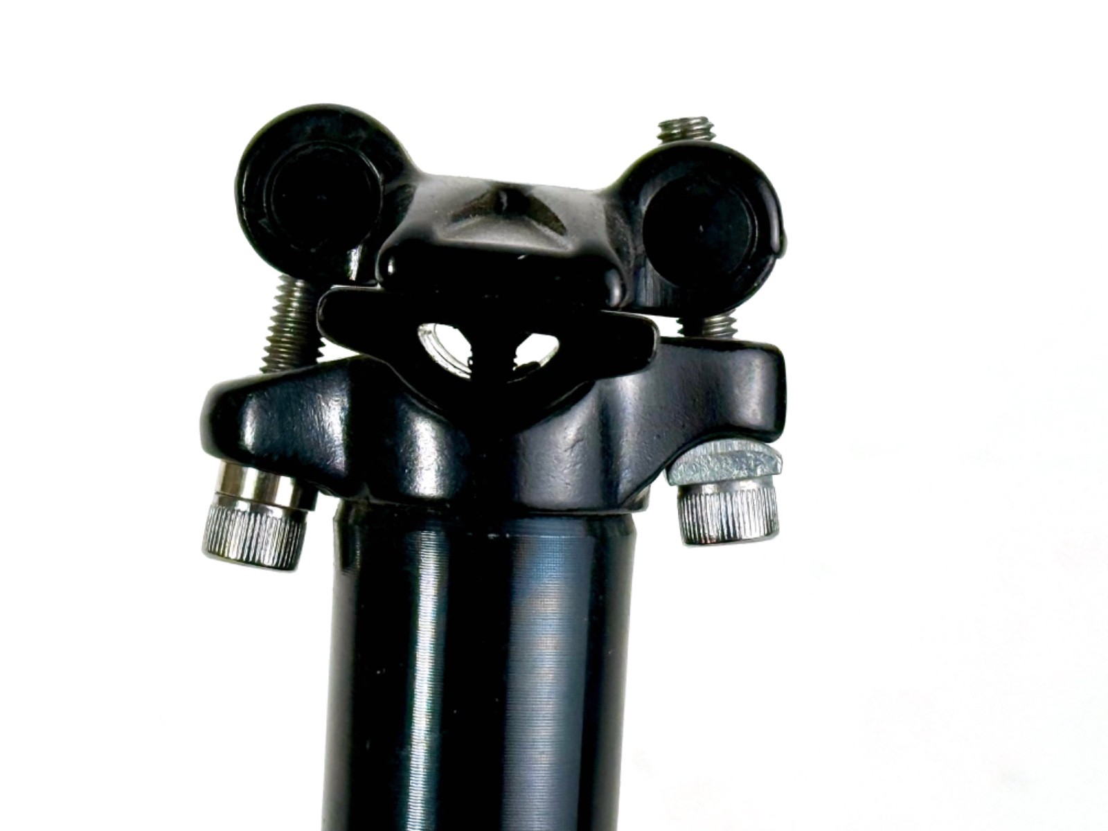 Kalloy Seatpost 28.6mm 400mm Zero Setback Black 2-Bolt Mountain Bike MTB Bicycle