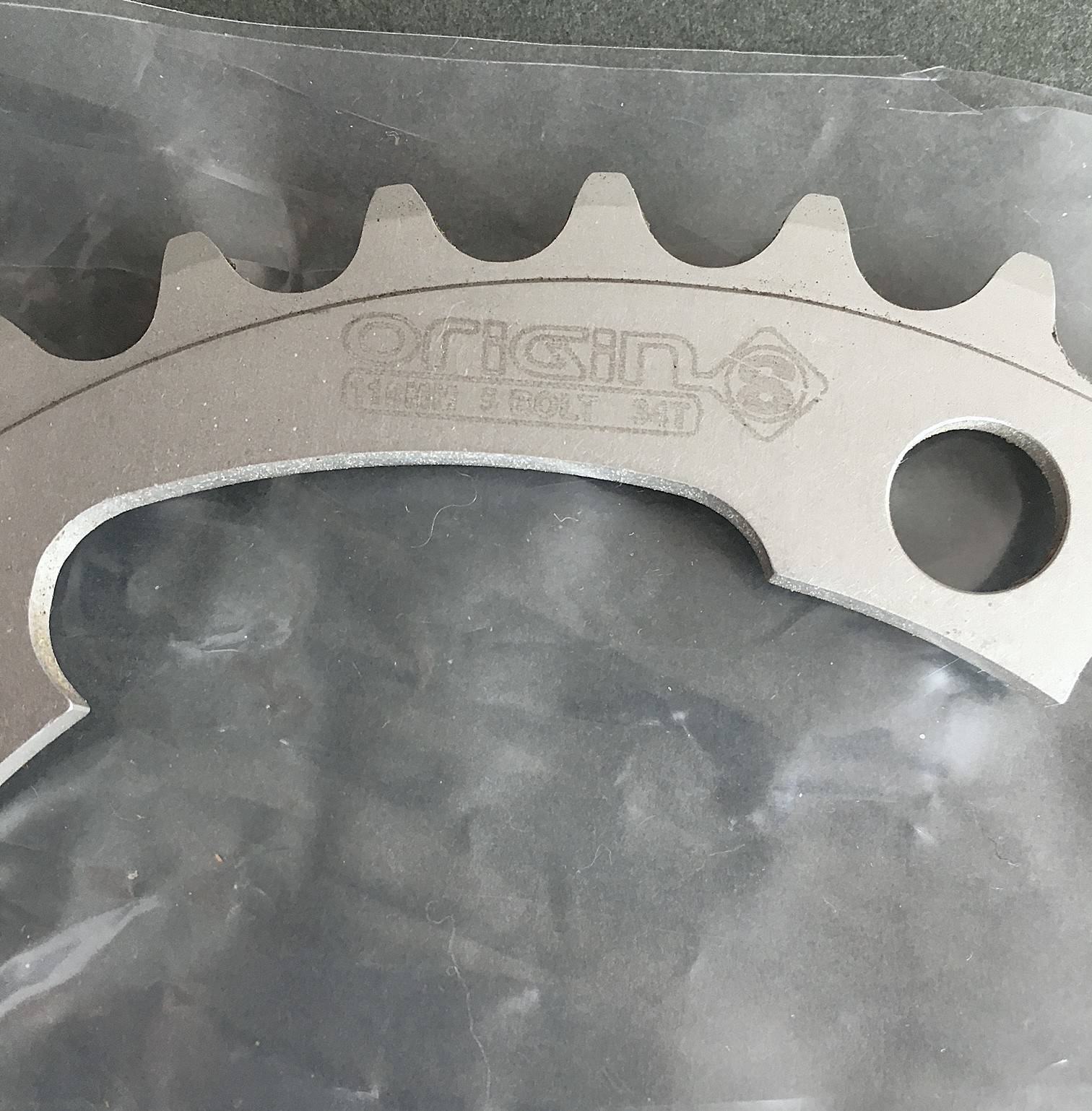 Origin 8 Chainring 34t 110 BCD NOS New 2000s 6/7/8/9 Speed 1/2 x 3/32 Silver