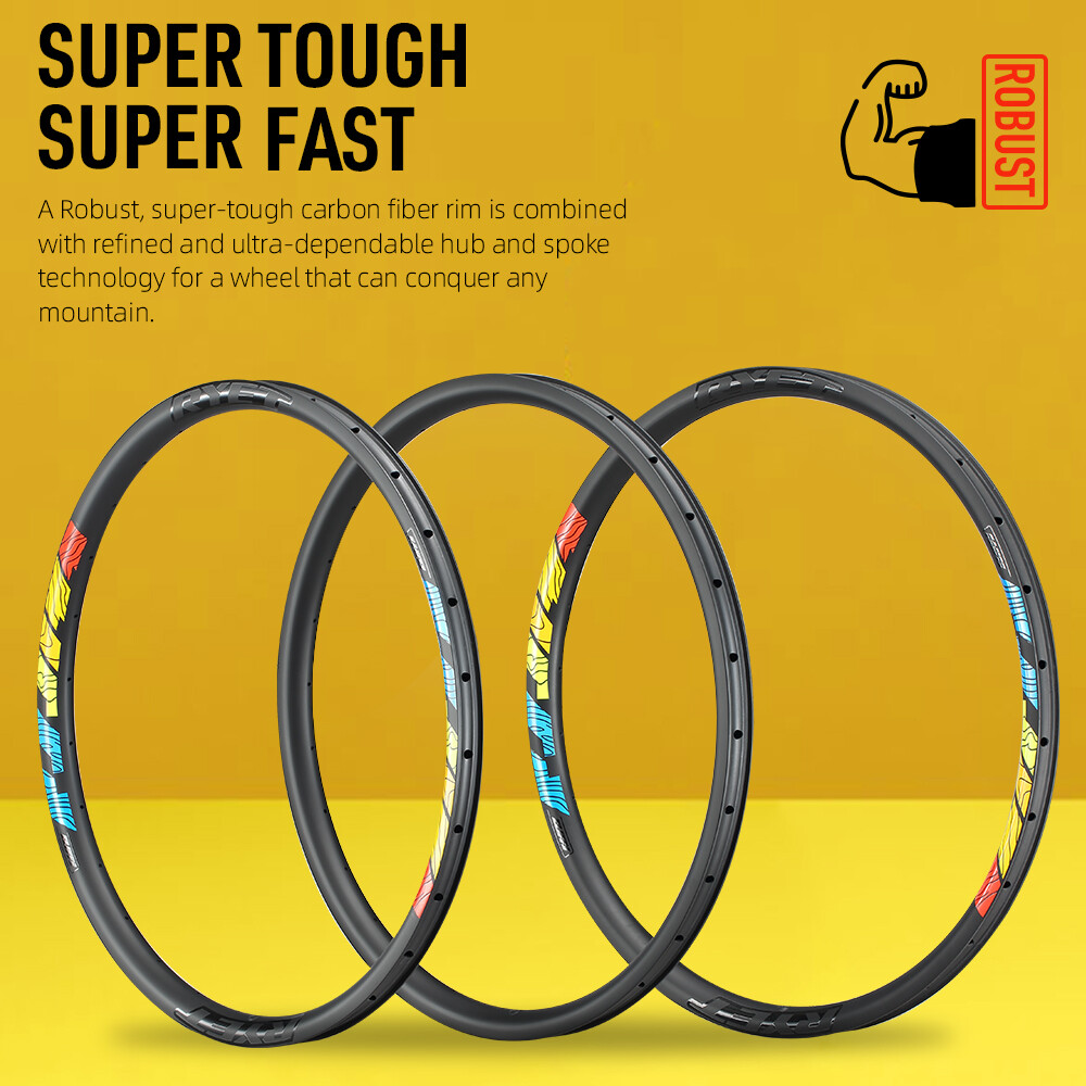 29 in Carbon MTB Rims 25mm Height 28H Clincher Tubeless Mountain Bike Wheel Rims