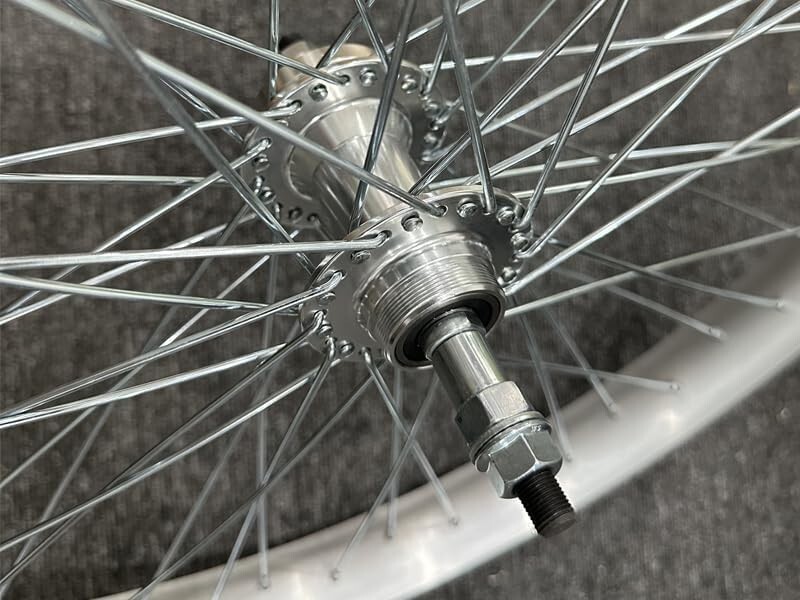 26*3.5″ Spoke Wheelset, Double Layer Alum Rim, 26″ Fat Tire Fork & Headset