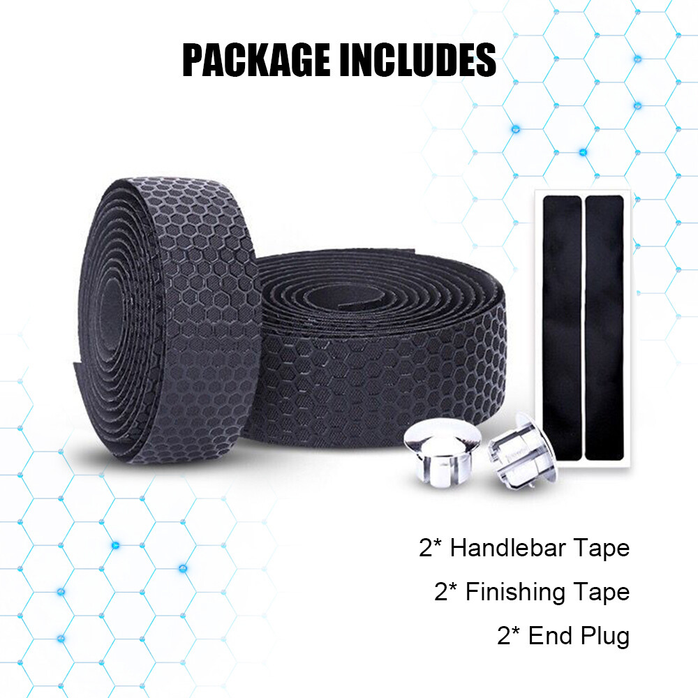 2PCS Bike Handlebar Tape Road Bicycle Cycling Non-slip Handle Wrap Outdoor Sport