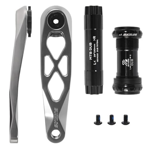BUCKLOS MTB Bicycle Crank Arm with Bottom Bracket 170MM Aluminum Alloy