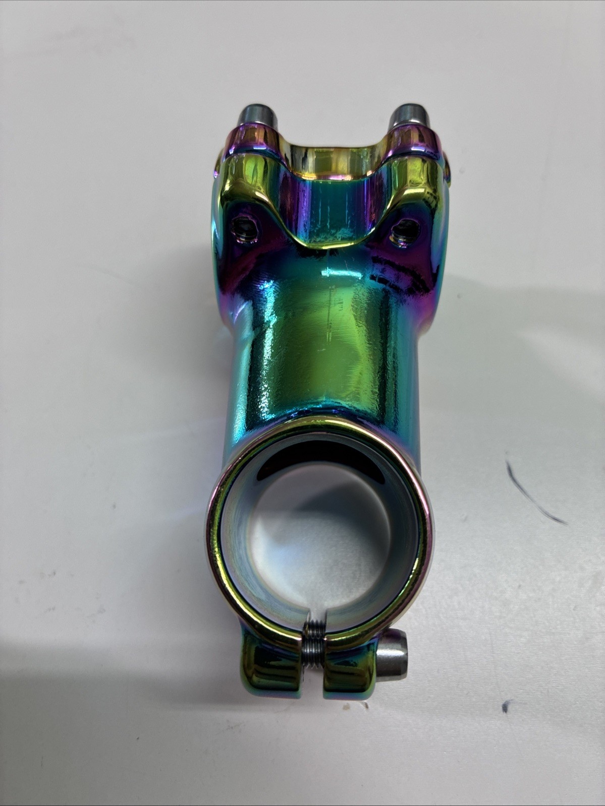 Anodized oil slick stem 60 mm 1 1/8 inch 31.8 +/-6 degree road mountain bike