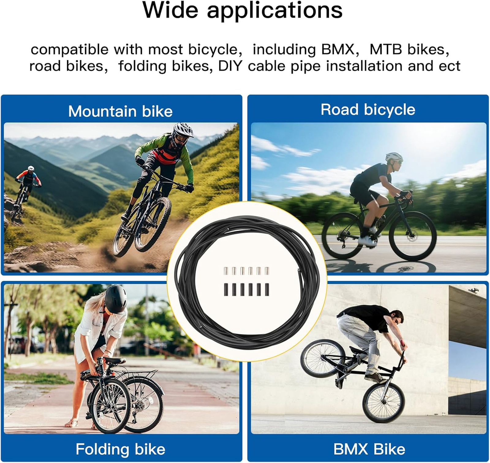 Shift Cable Housing Bicycle Derailleur Shift Cable Tube Kit 4mm 3 Meters for