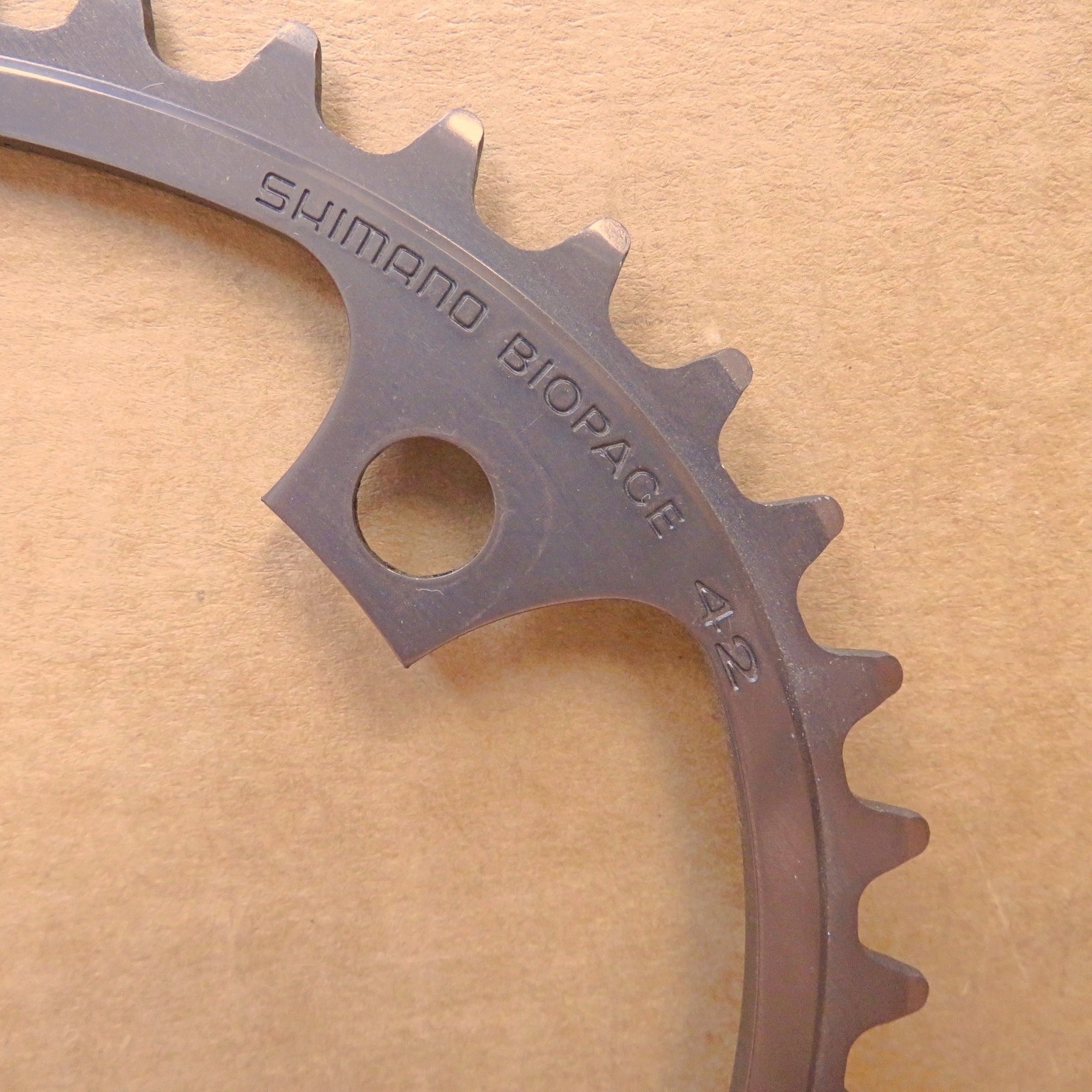 New-Old-Stock Shimano 600EX Biopace Chainring…42T w/130mm BCD