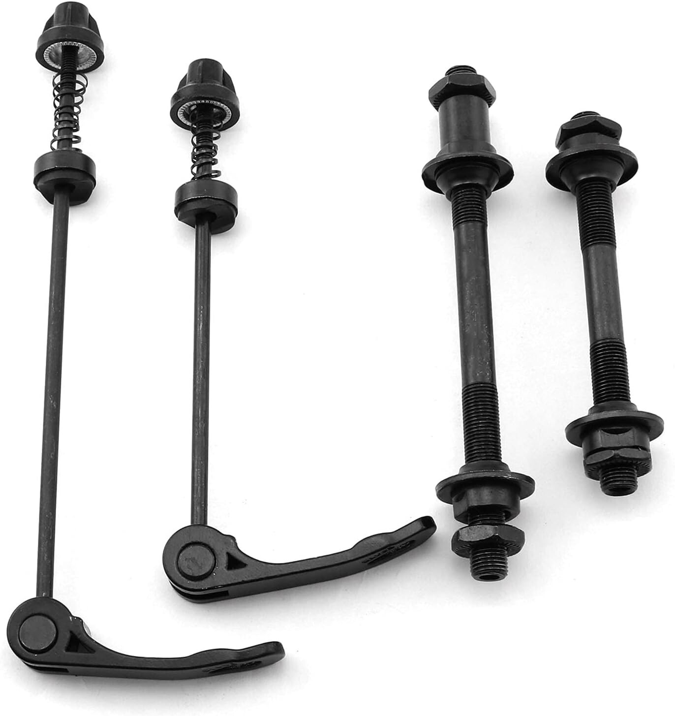 Quick Release Front Rear Bicycle Axle Skewer Set For Mtb Bmx Bike Wheel Hub Pair