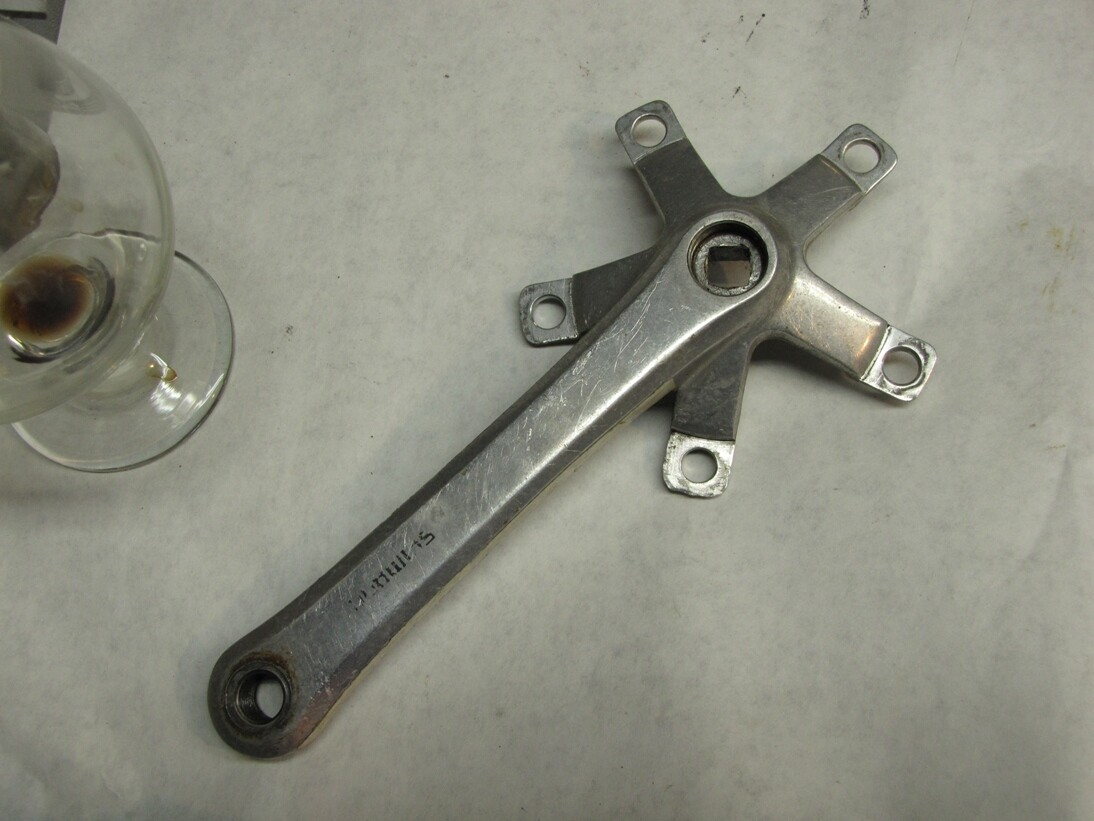 Shimano triple VIA drive side crankset arm only FC-B124 (Nee Biopace)