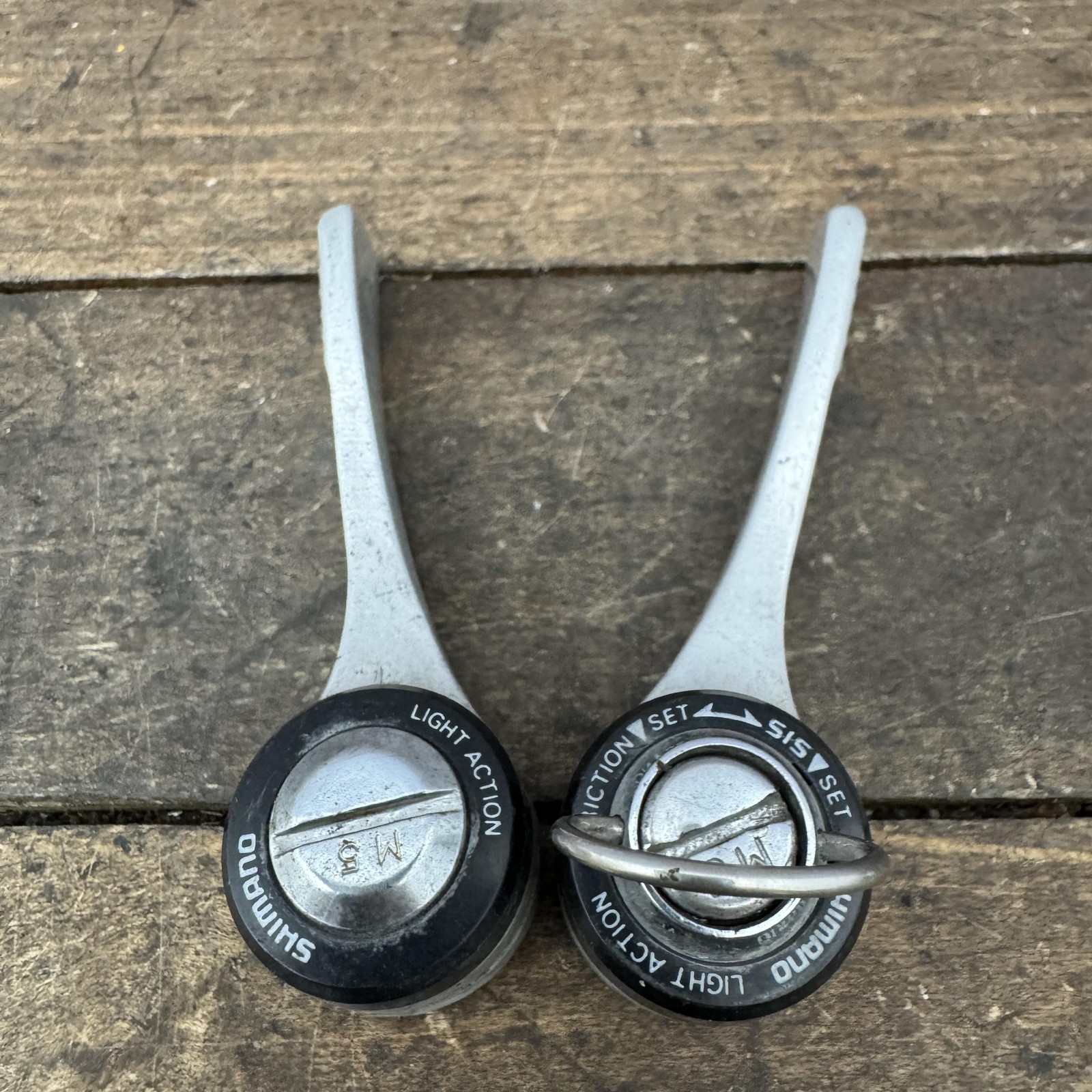 Shimano SL-S434 Light Action Down Tube Shifters 6 Speed SIS Braze Set 6s VIntage