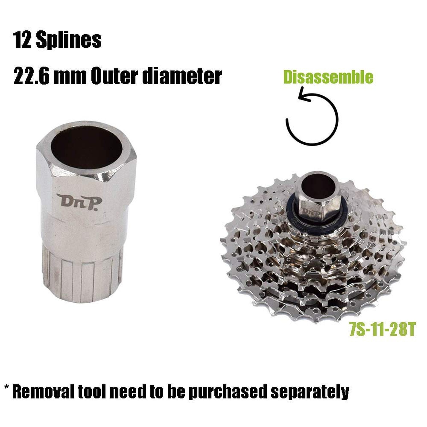 DRIFT MANIAC 7 Speed Freewheel for E-Bike 11-28T/11-34T Screw On Freewheel