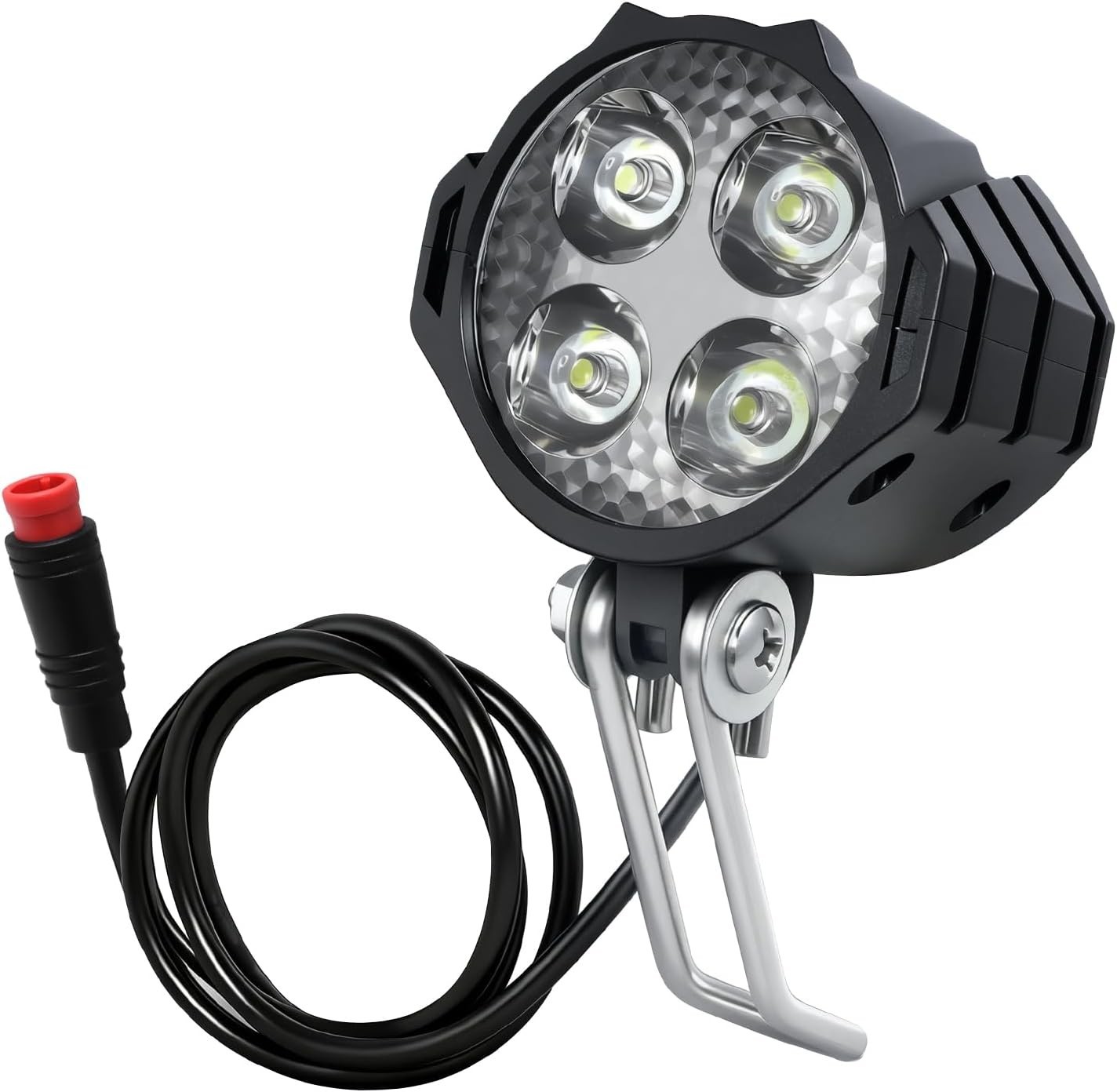 Ebike Headlight 2 Pin, Ebike Front Light for 36V 48V Battery Systems, Waterproof