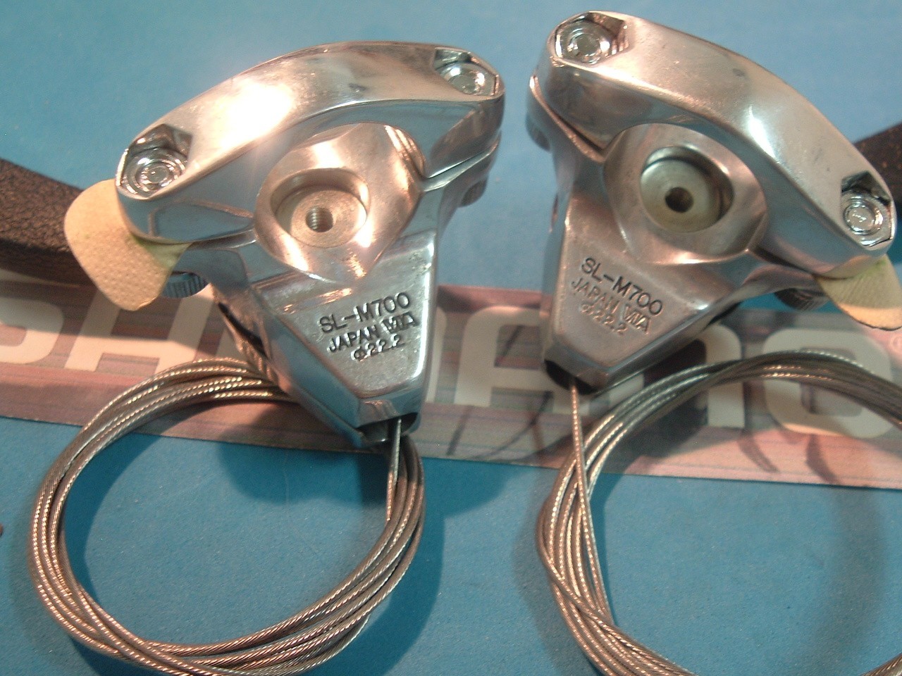 Shimano Deore XT Deerhead SL-M700 Shifters MTB NEW/NOS 3×5/6/7-Spd w/Cables-Mint