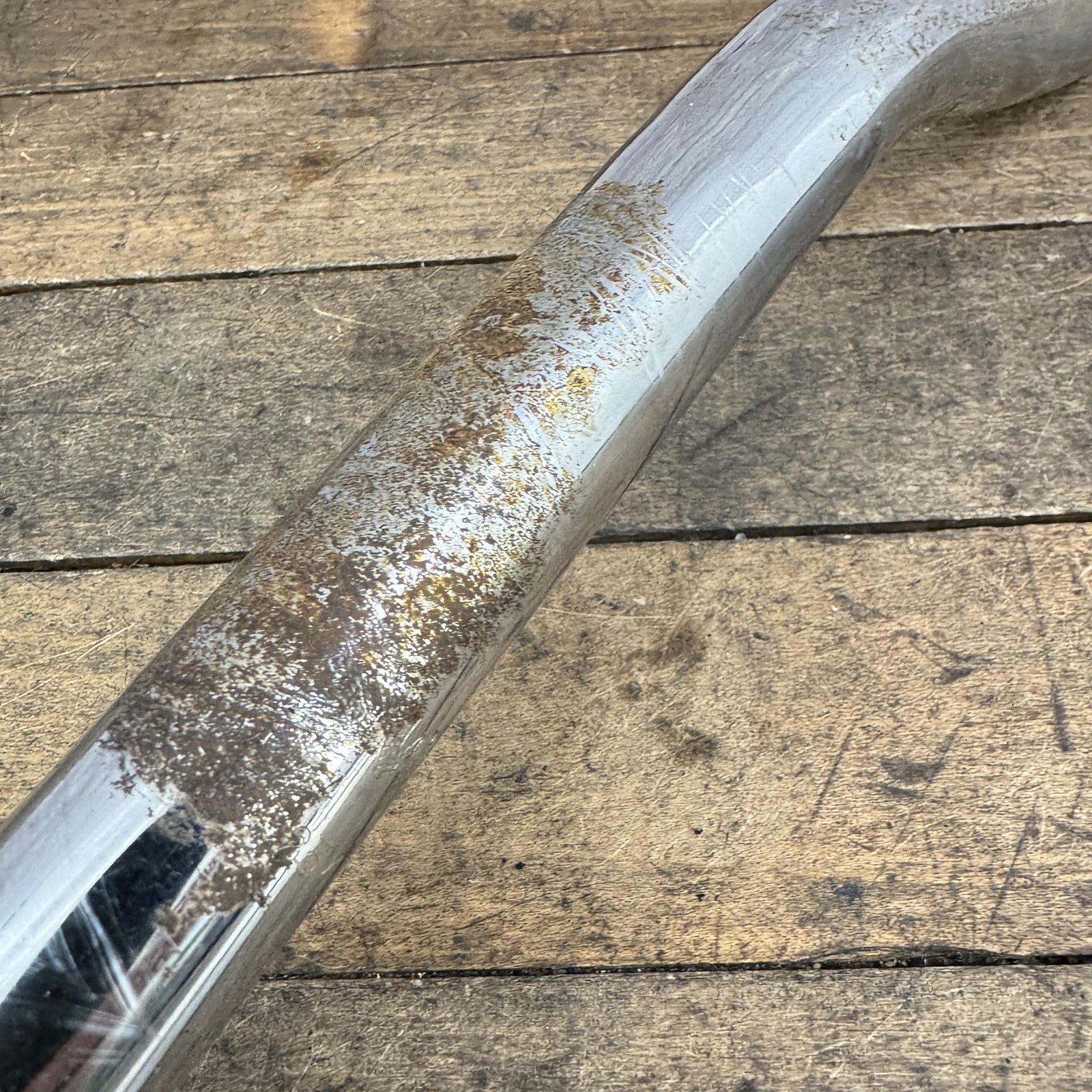 Vintage Diamond Back BMX Seatpost 25.4mm Drain Pipe Chrome 15in Old School BMX