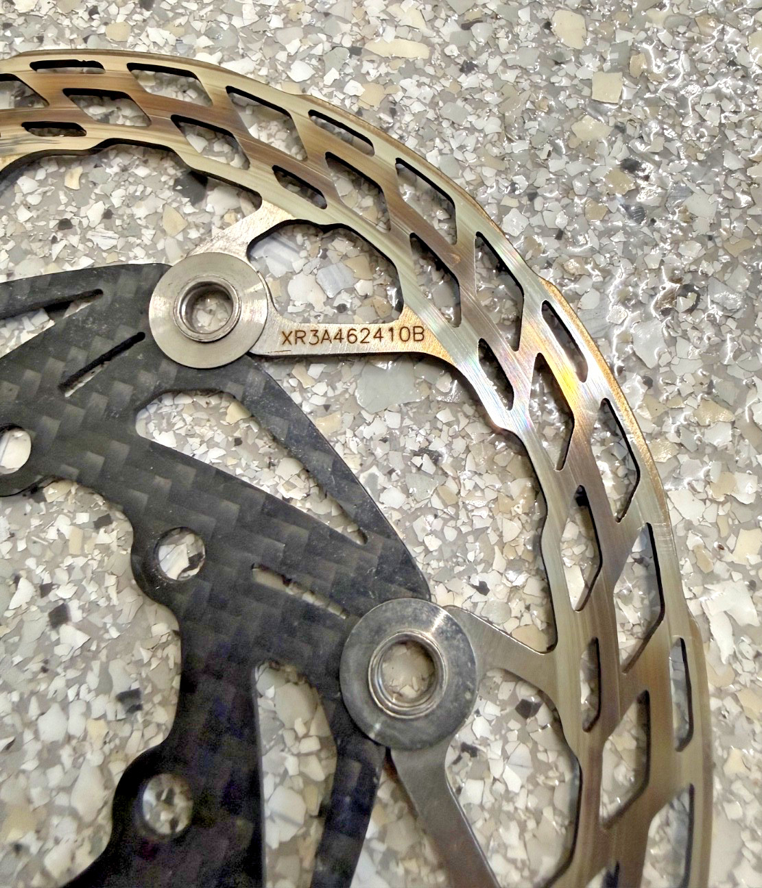 Carbon Ti 140mm Disc Rotor ~68g – 6-Bolt – Centerlock Compatible – PAIR of 2