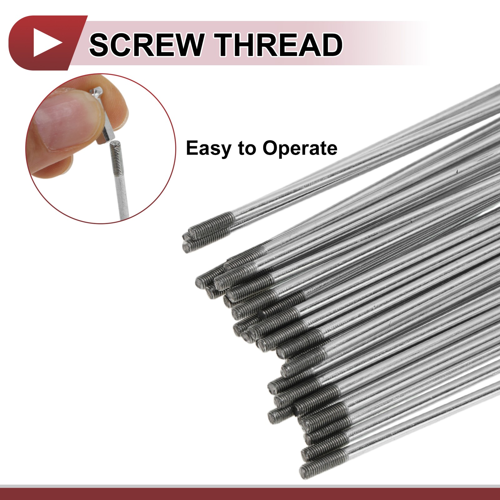 36 sets bike spokes 12G 231mm for bicycle galvanized steel silver