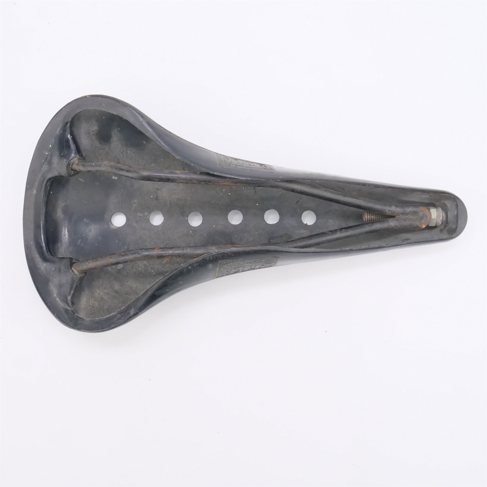 Unica Nitor Saddle Plastic Steel Rail Black Italy Cinelli Vintage
