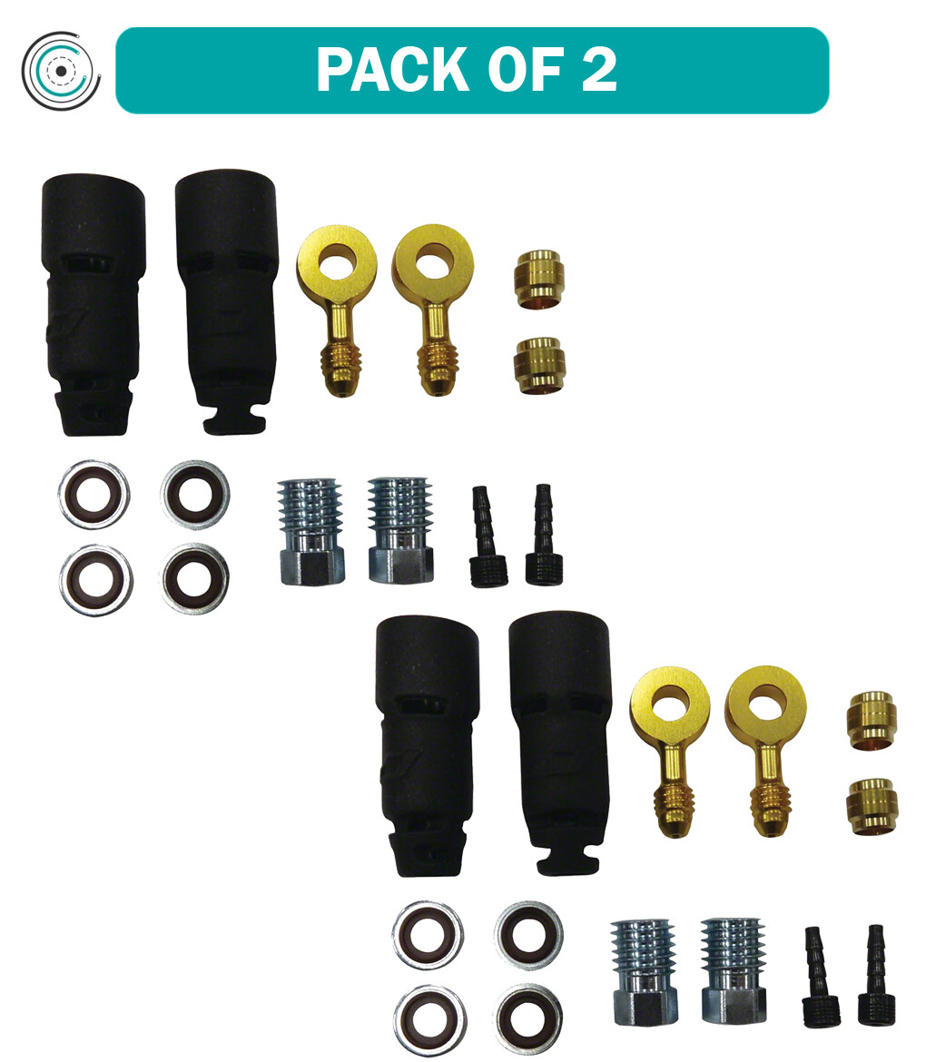 Pack of 2 Jagwire Pro Disc Brake Hydraulic Hose Quick-Fit Adaptor