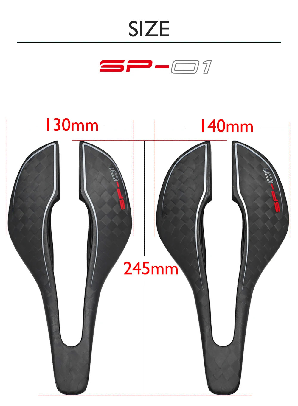 Carbon Tekno Superflow Bicycle Saddle for Road/MTB Short Nose/Split Tail Design