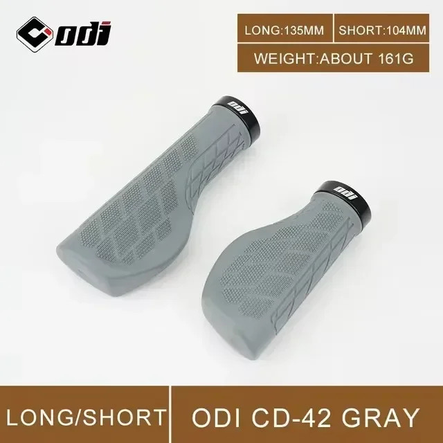 MTB Bike Handlebar Grips Ergonomic Rubber Anti Slip Long Short Bicycle Grips