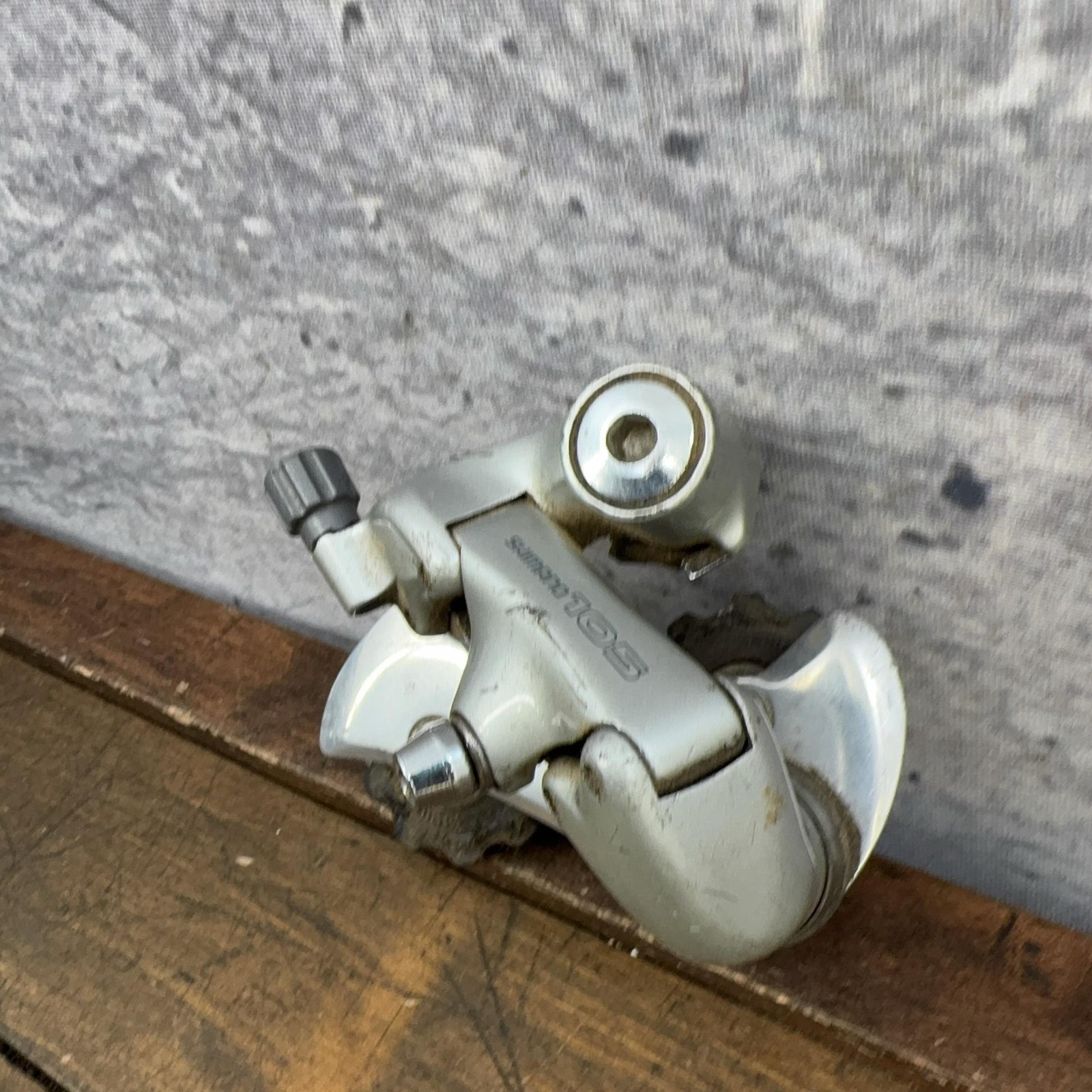 Vintage Shimano 105 RD-1055 Rear Derailleur 7 Speed Short Cage Silver Japan 245g