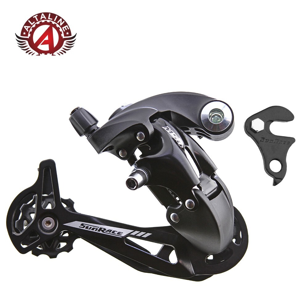 SUNRACE BRANDED BICYCLE 7/8 SPEED REAR DERAILLEUR RDM5-SGS DIRECT BLACK.