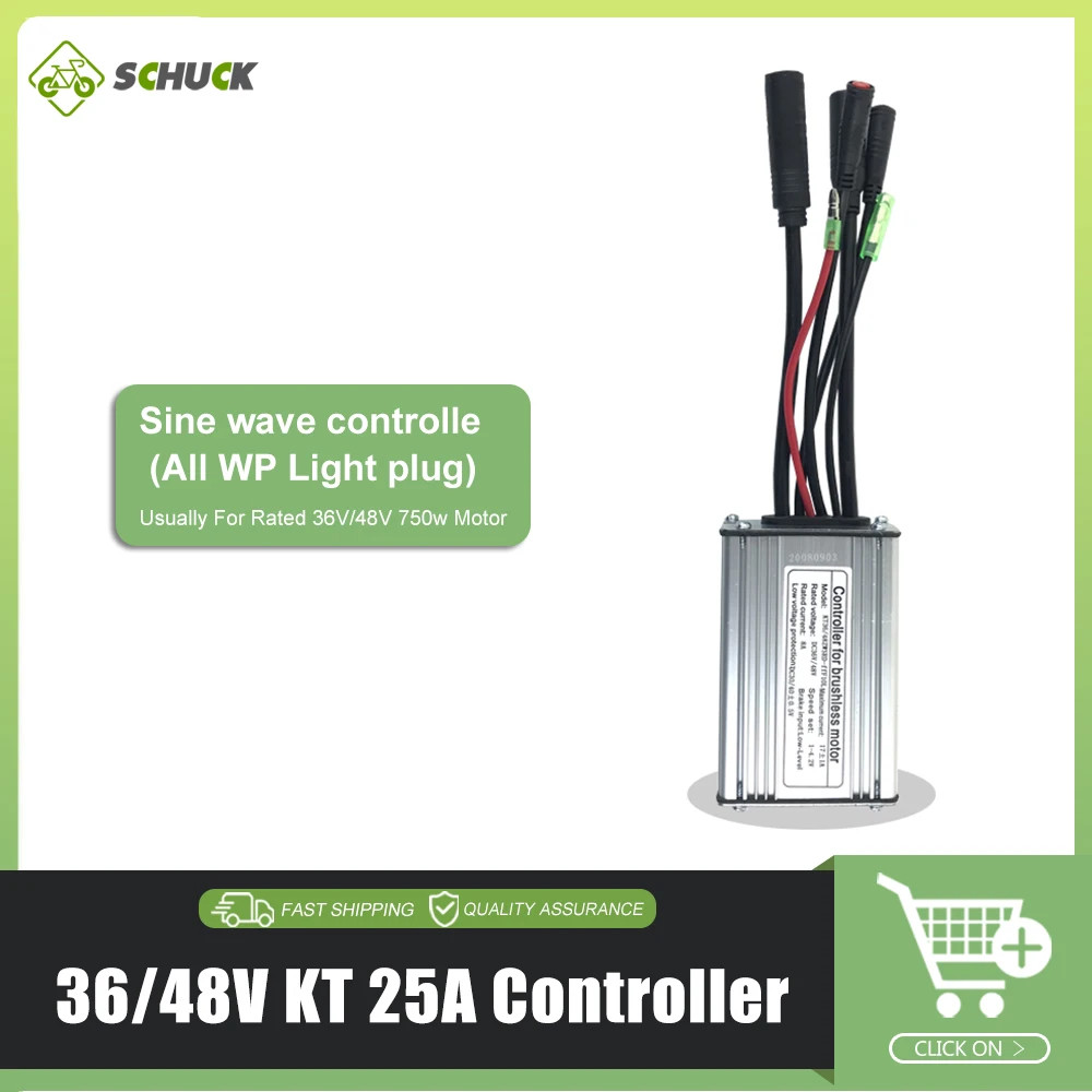 15A 17A 22A 25A 30A 35A 50A E-bike Square Sine Wave KT Controller 36V 48V 72V