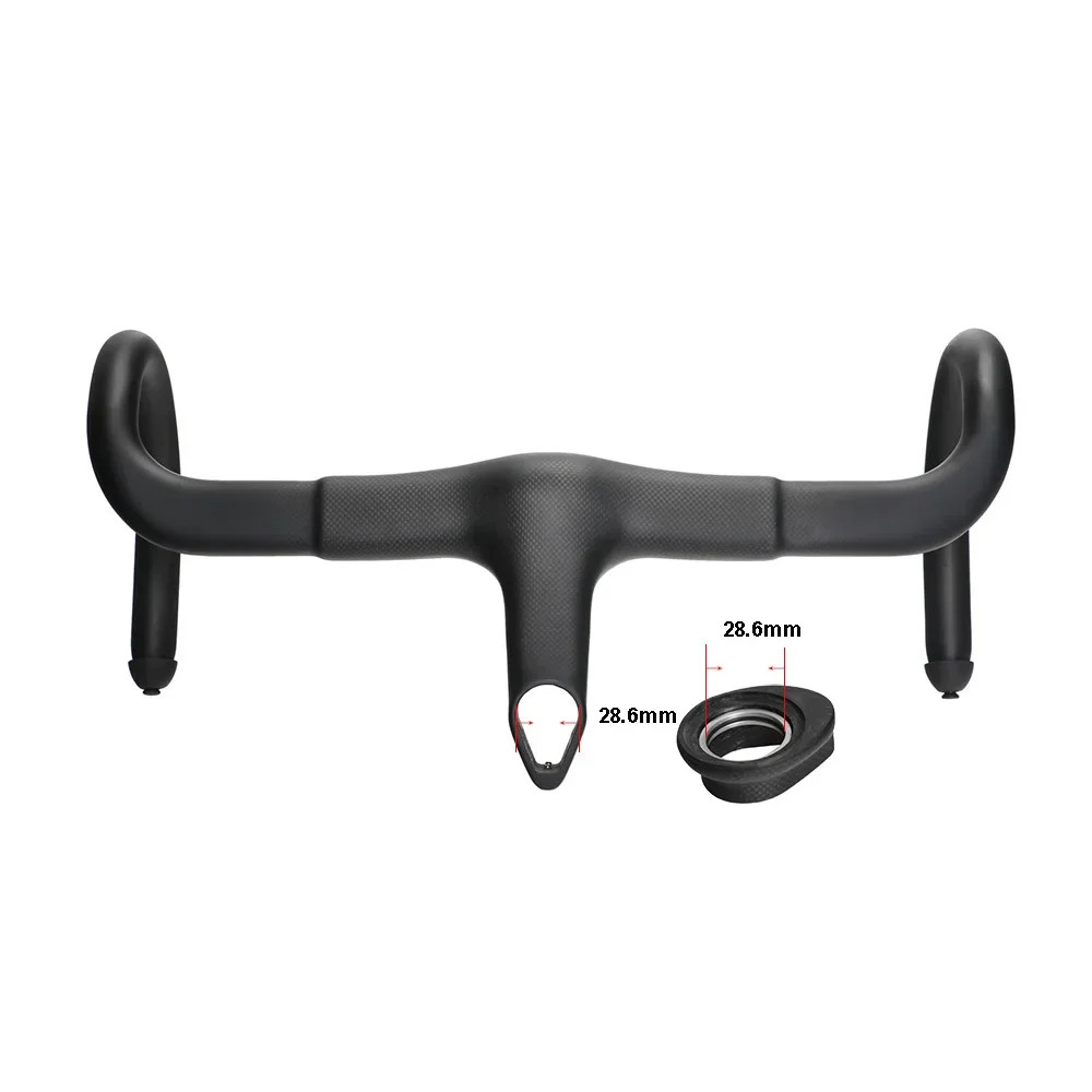 Carbon Integrated Road Bicycle Handlebar Width 400-440mm Stem 90-120mm