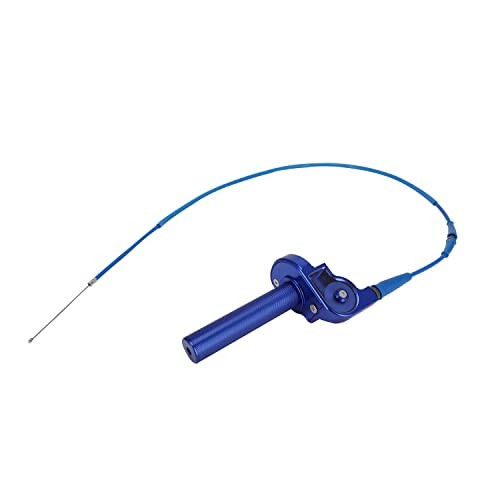 Motorcycle Throttle Assembly,7/8″ 22mm Quick Twist Throttle Grips Normal Blue