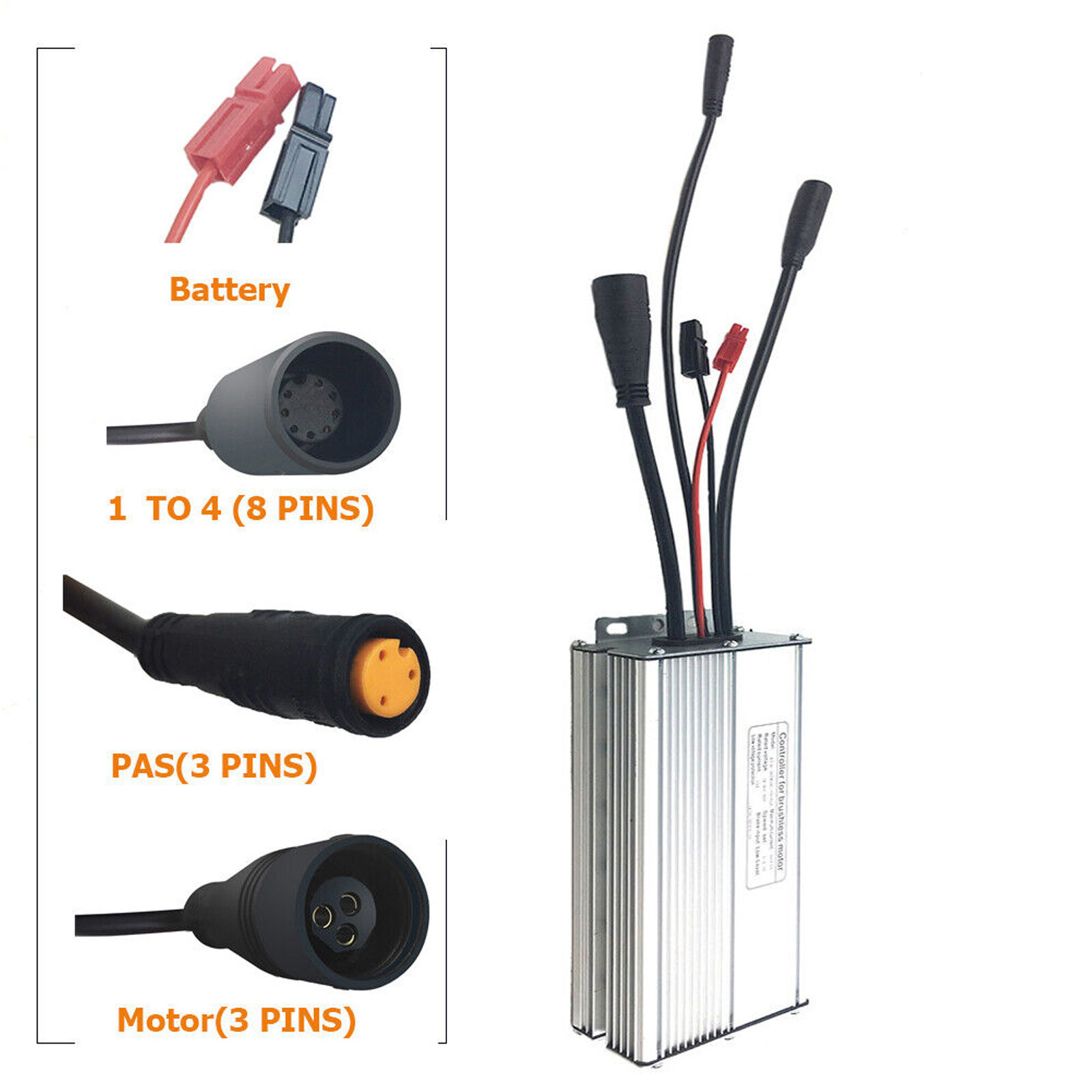 30A 36V 48V KT Waterproof Controller For 1000W 1500W E-bike Brushless Motor