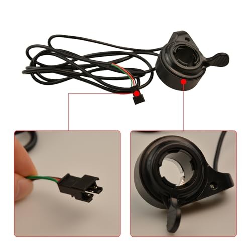 Flylin 2Pcs Thumb Throttle Speed Control, 22mm 7/8inch Universal E-Bike Thumb