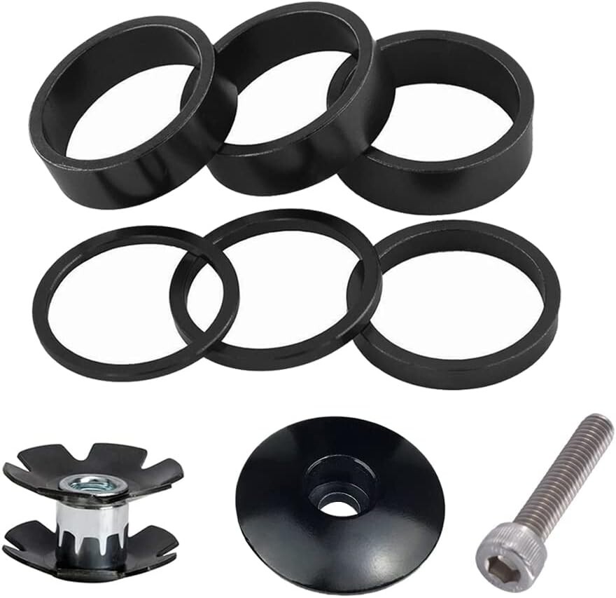 High-Quality Aluminium Alloy Headset Spacer Set for Cycling Precision