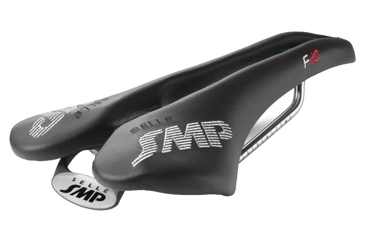 Selle SMP F20 Road Bike Carbon Shell Saddle 135mm BLACK 7 x 7mm AISI Steel